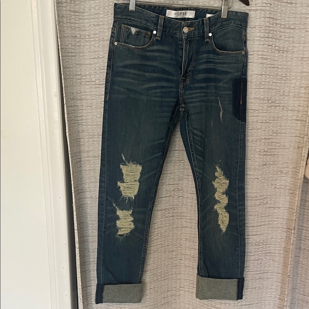 GUESS Women’s Slim Fit Dark Blue Jeans